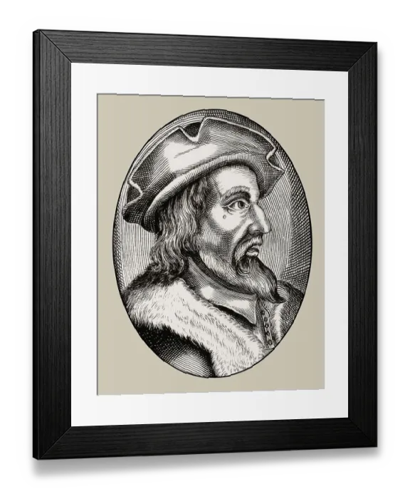 Framed Print : Balthasar Hubmaier, 1480 - 1528 Framed Print : Balthasar Hubmaier, 1480 - 1528