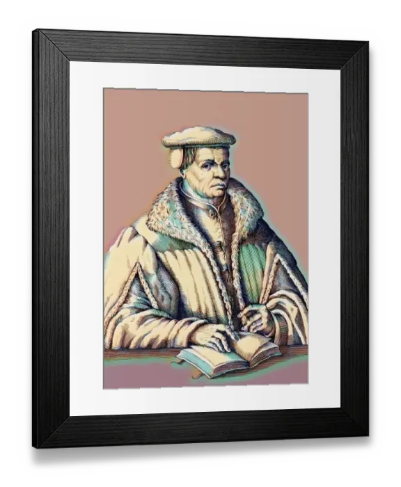 Framed Print : Thomas Muentzer, 1489 - 1525, German preacher and theologian