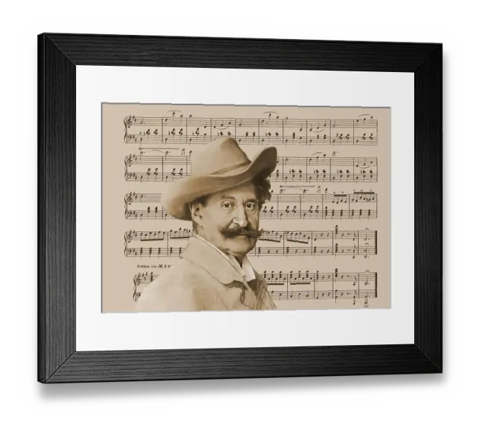Framed Print : Johann Baptist Strauss II, 1825 - 1899