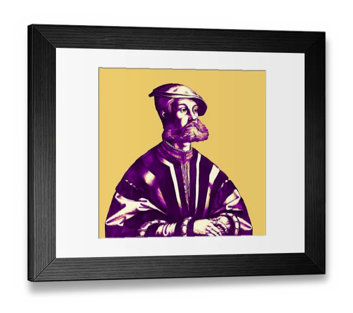 Framed Print : Portrait of Bernhard Knipperdolling, c Framed Print : Portrait of Bernhard Knipperdolling, c