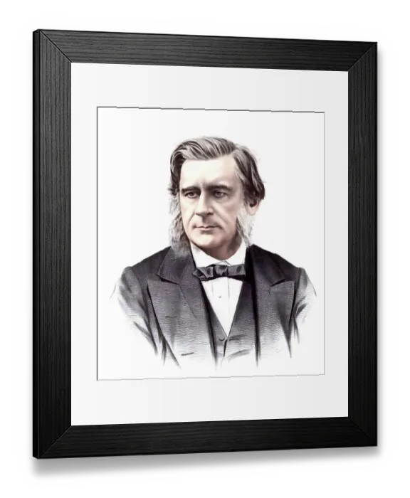 Framed Print : Thomas Henry Huxley, 1825 - 1895 Framed Print : Thomas Henry Huxley, 1825 - 1895