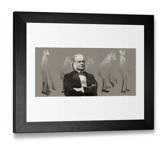 Framed Print : Portrait of Thomas Henry Huxley