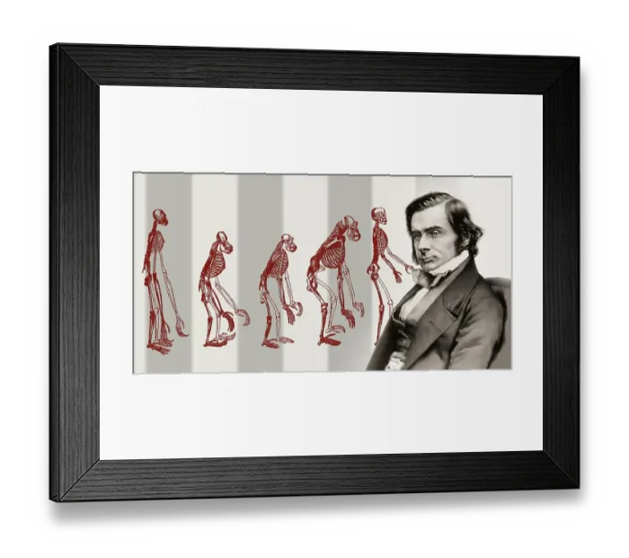 Framed Print : Portrait of Thomas Henry Huxley
