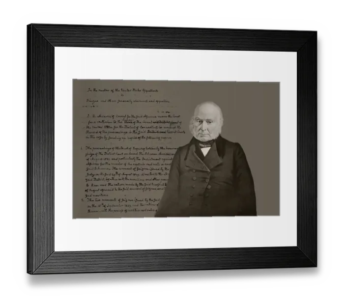 Framed Print : John Quincy Adams, 6th president of the United States
