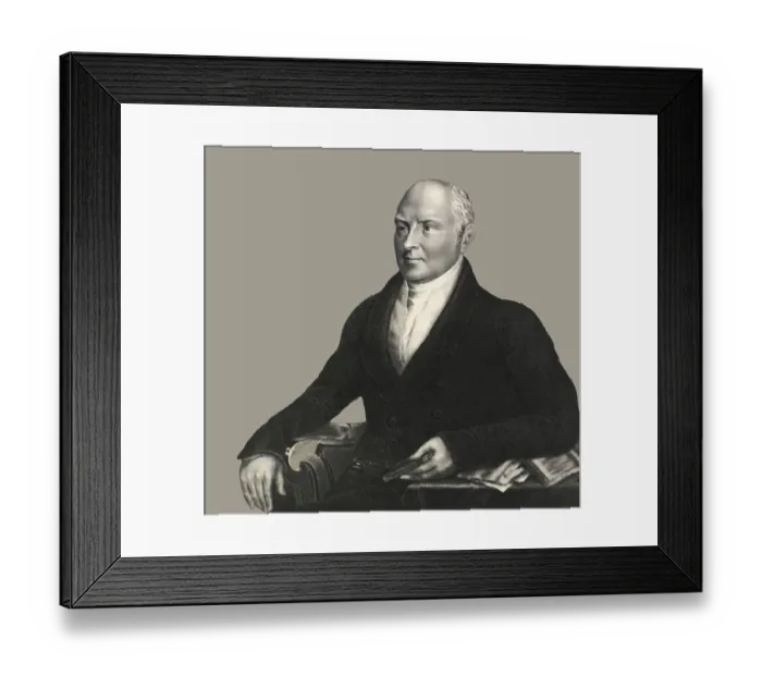 Framed Print : Portrait of John Quincy Adams, 1767-1848