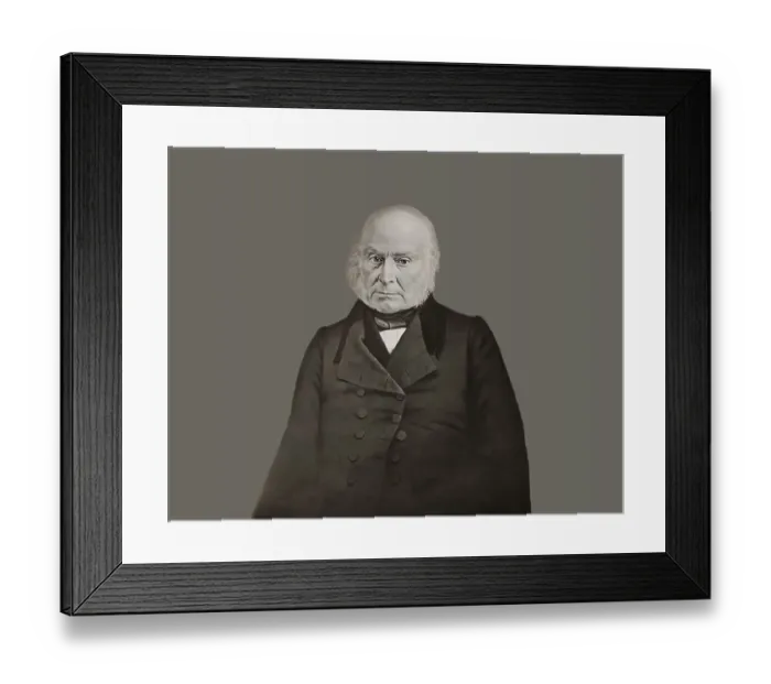Framed Print : John Quincy Adams, 1767-1848, 6th president of the United States