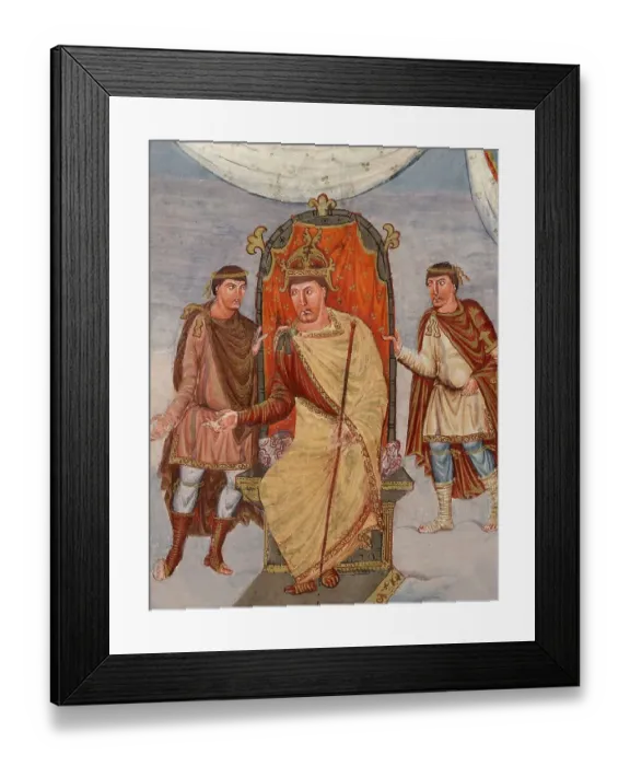 Framed Print : Charles the Bald, 823 - 877, emperor of the Carolingian Empire