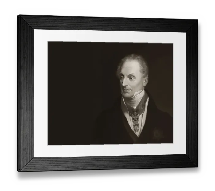 Framed Print : Portrait of Prince Klemens Wenzel von Metternich