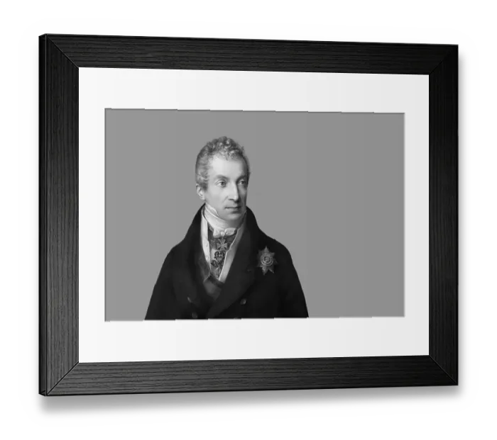 Framed Print : Portrait of Prince Klemens Wenzel von Metternich Framed Print : Portrait of Prince Klemens Wenzel von Metternich