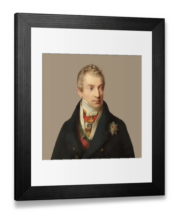 Framed Print : Portrait of Prince Klemens Wenzel von Metternich