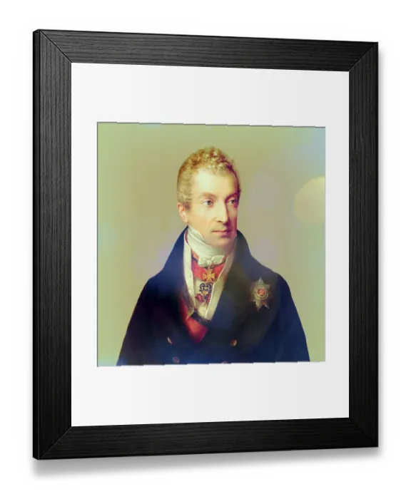 Framed Print : Portrait of Prince Klemens Wenzel von Metternich Framed Print : Portrait of Prince Klemens Wenzel von Metternich