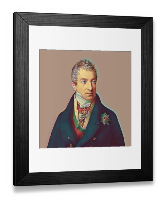 Framed Print : Portrait of Prince Klemens Wenzel von Metternich