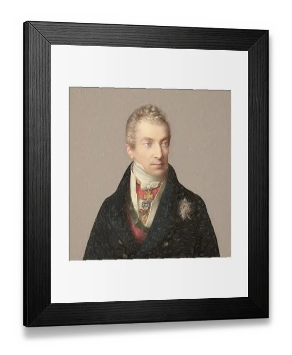 Framed Print : Portrait of Prince Klemens Wenzel von Metternich
