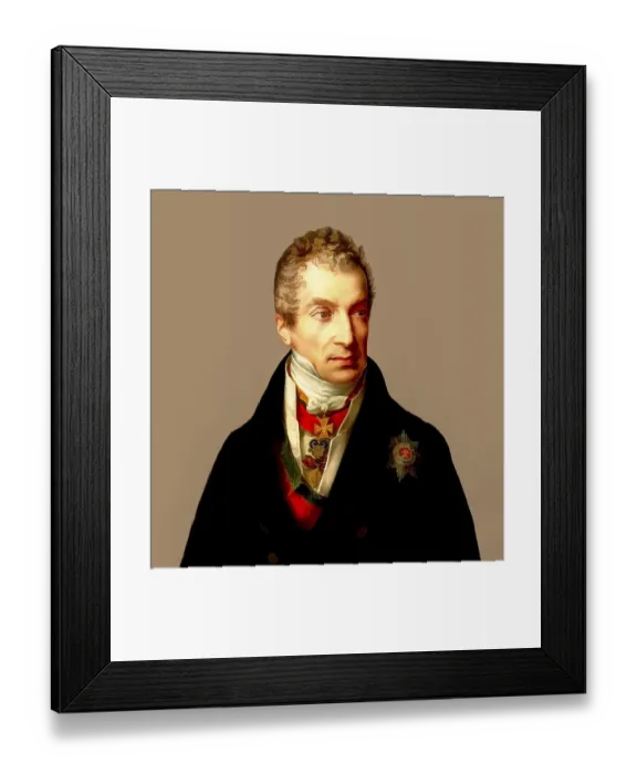 Framed Print : Portrait of Prince Klemens Wenzel von Metternich Framed Print : Portrait of Prince Klemens Wenzel von Metternich