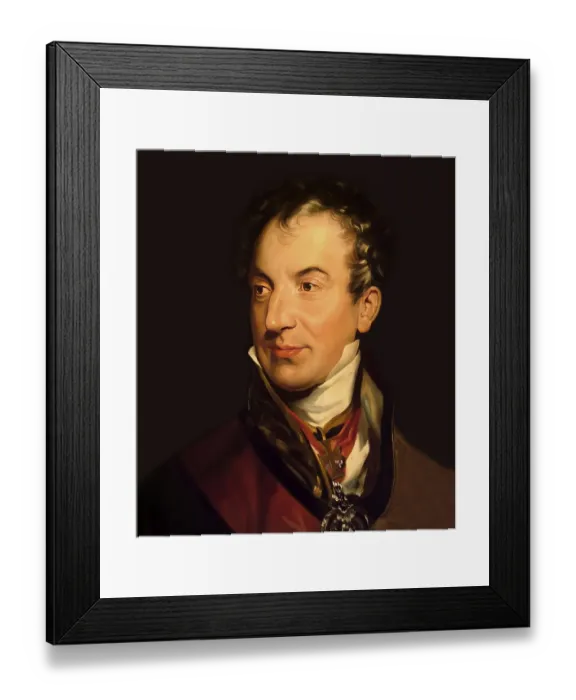 Framed Print : Portrait of Prince Klemens Wenzel von Metternich Framed Print : Portrait of Prince Klemens Wenzel von Metternich