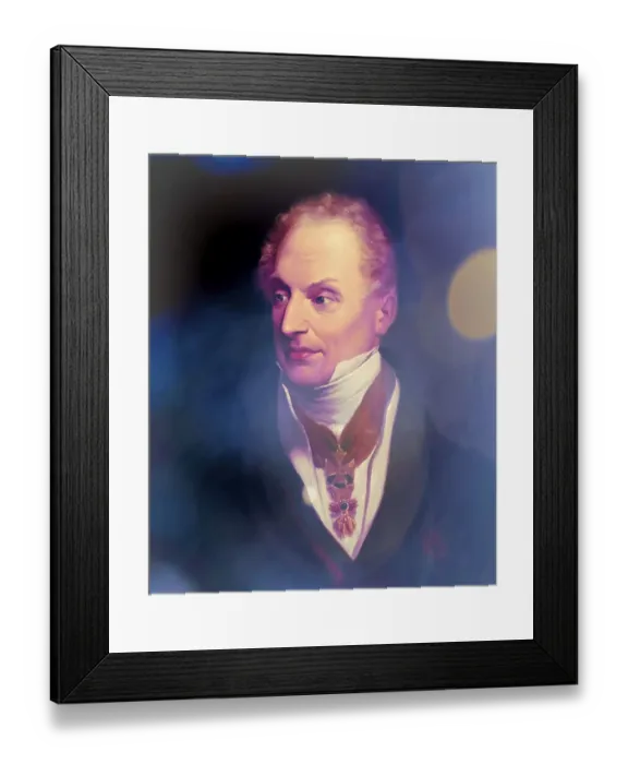 Framed Print : Portrait of Prince Klemens Wenzel von Metternich Framed Print : Portrait of Prince Klemens Wenzel von Metternich