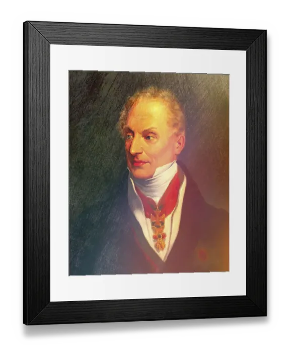Framed Print : Portrait of Prince Klemens Wenzel von Metternich