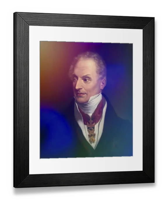 Framed Print : Portrait of Prince Klemens Wenzel von Metternich