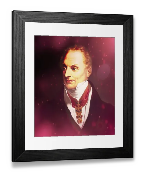 Framed Print : Portrait of Prince Klemens Wenzel von Metternich
