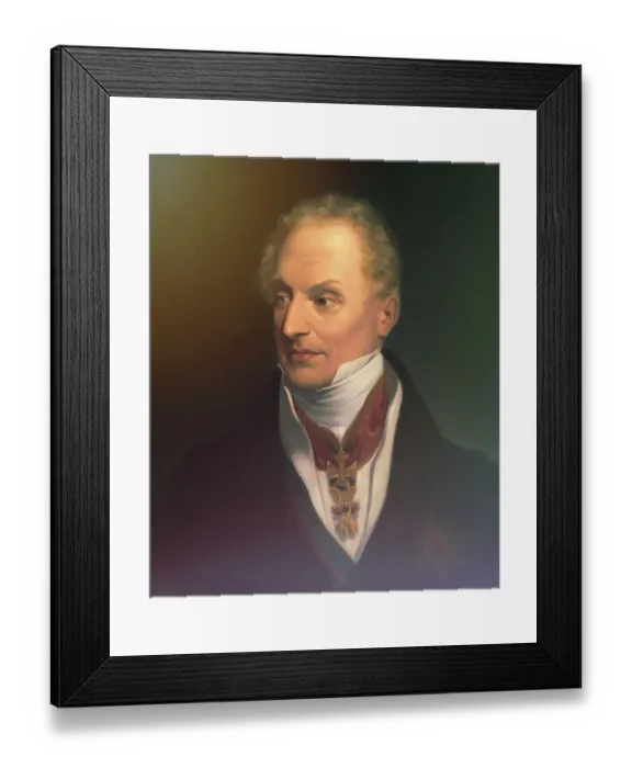 Framed Print : Portrait of Prince Klemens Wenzel von Metternich