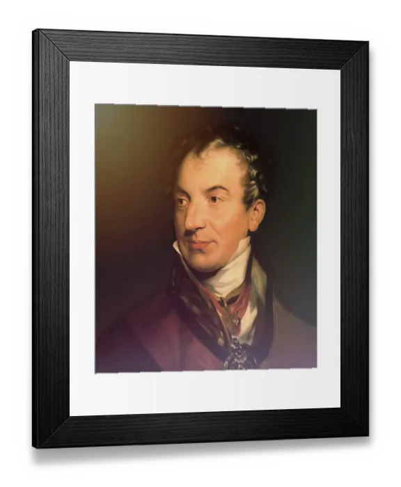 Framed Print : Portrait of Prince Klemens Wenzel von Metternich Framed Print : Portrait of Prince Klemens Wenzel von Metternich