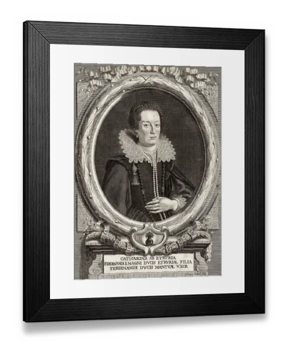 Framed Print : Catherine de Medici, 1519 - 1589