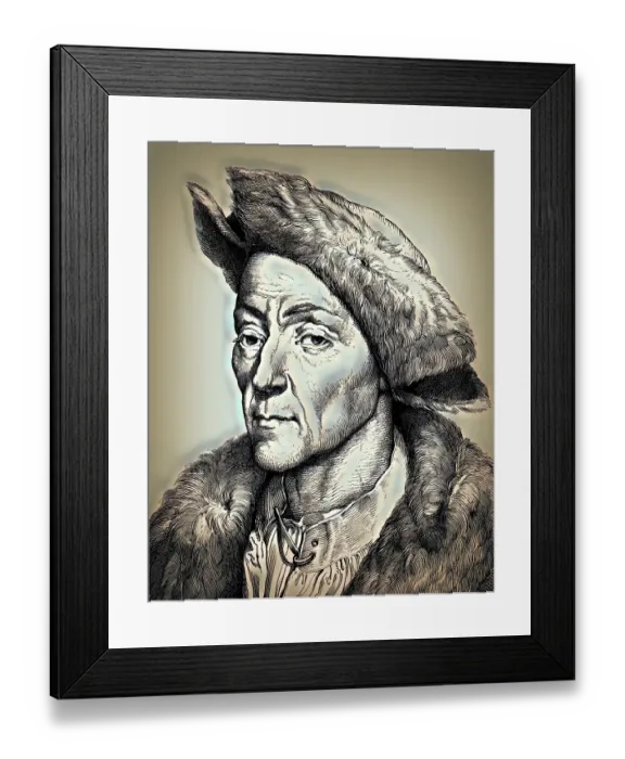 Framed Print : Portrait of Jakob Fugger, 1459 Framed Print : Portrait of Jakob Fugger, 1459
