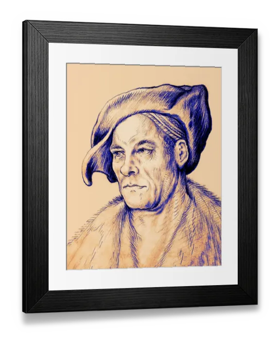 Framed Print : Portrait of Jakob Fugger, 1459 Framed Print : Portrait of Jakob Fugger, 1459