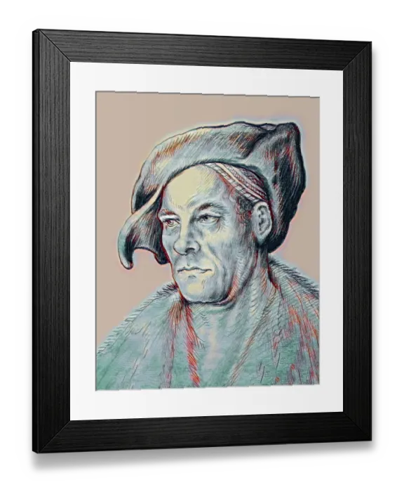 Framed Print : Portrait of Jakob Fugger, 1459 Framed Print : Portrait of Jakob Fugger, 1459