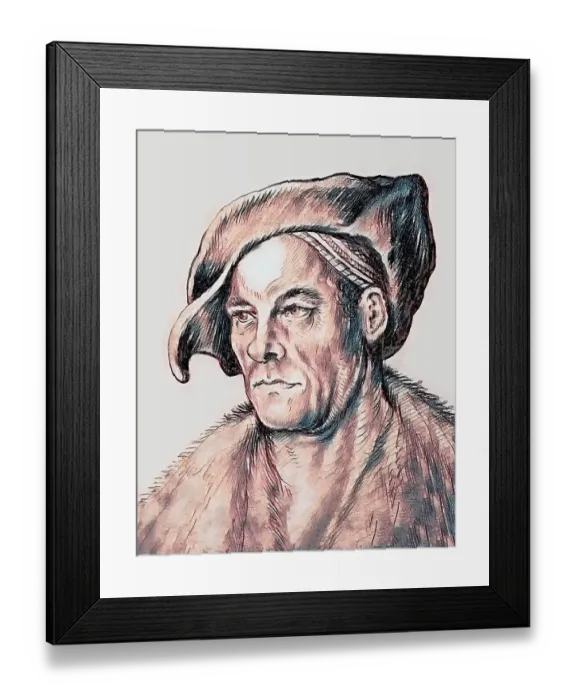 Framed Print : Portrait of Jakob Fugger, 1459