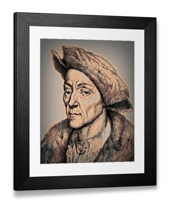 Framed Print : Portrait of Jakob Fugger, 1459