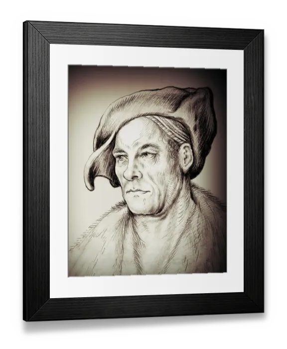 Framed Print : Portrait of Jakob Fugger, 1459