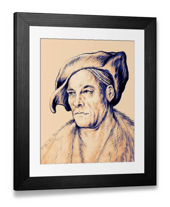 Framed Print : Portrait of Jakob Fugger, 1459