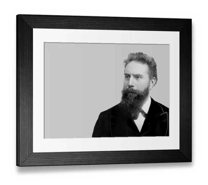 Framed Print : Portrait of Wilhelm Conrad Roentgen Framed Print : Portrait of Wilhelm Conrad Roentgen