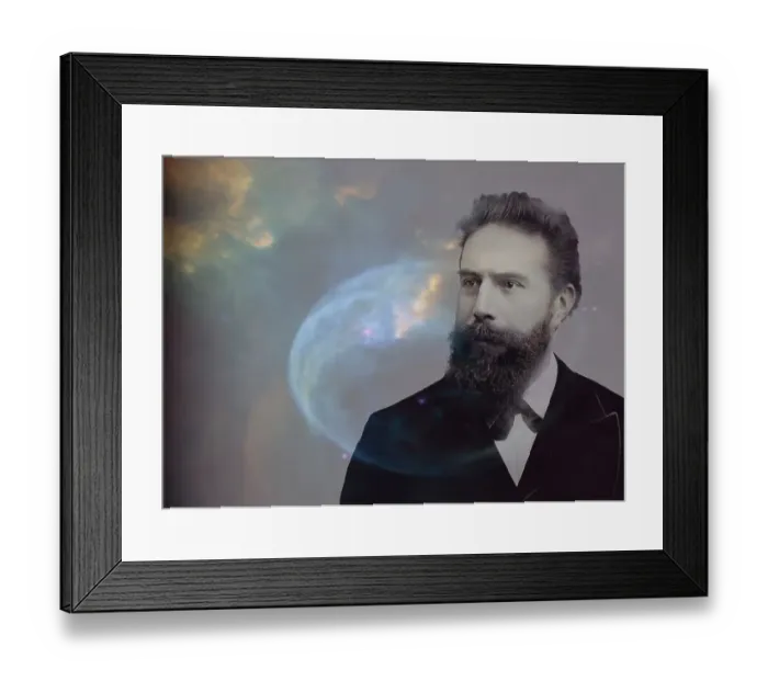 Framed Print : Wilhelm Conrad Roentgen, 1845 - 1923