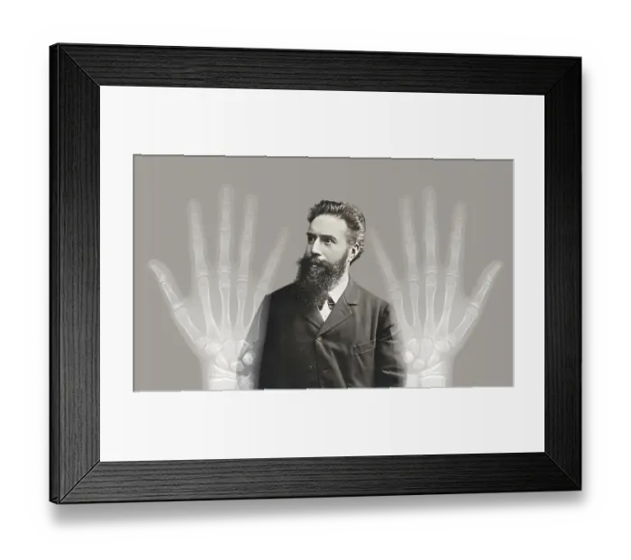 Framed Print : Portrait of Wilhelm Conrad Roentgen