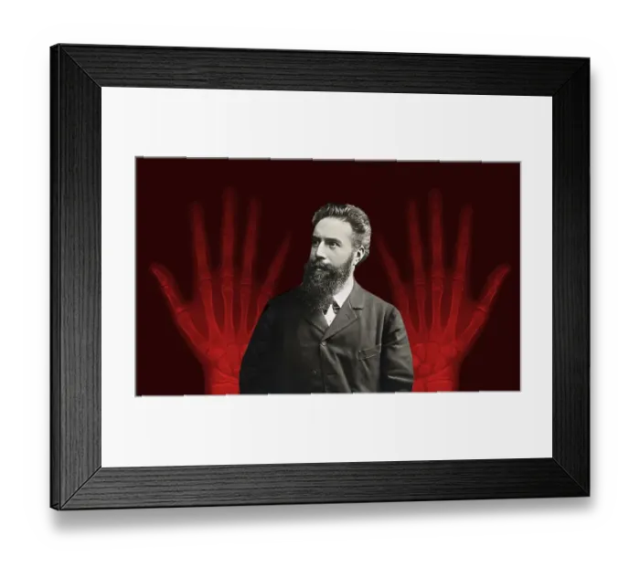 Framed Print : Portrait of Wilhelm Conrad Roentgen