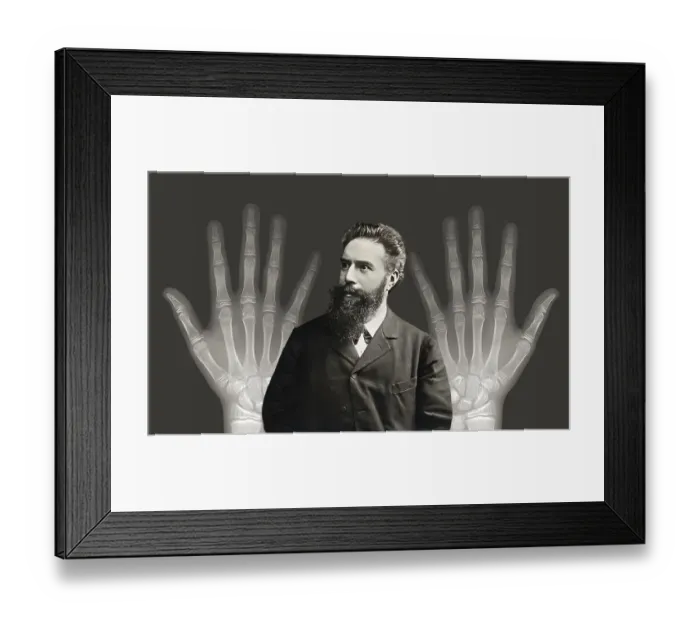 Framed Print : Portrait of Wilhelm Conrad Roentgen