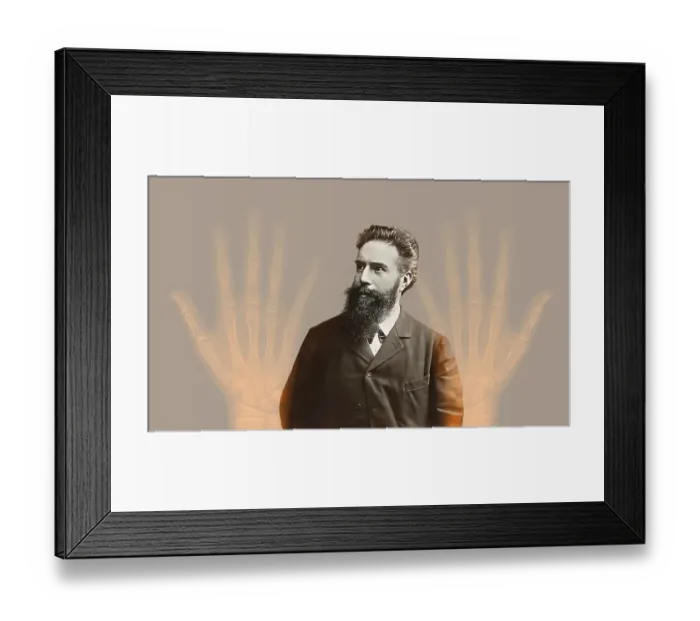 Framed Print : Portrait of Wilhelm Conrad Roentgen Framed Print : Portrait of Wilhelm Conrad Roentgen