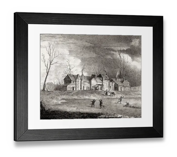 Framed Print : Pest house, Tothill Fields, Westminster