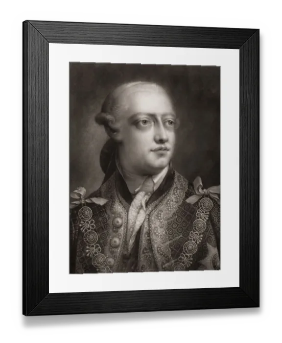 Framed Print : King George III or George William Frederick Framed Print : King George III or George William Frederick