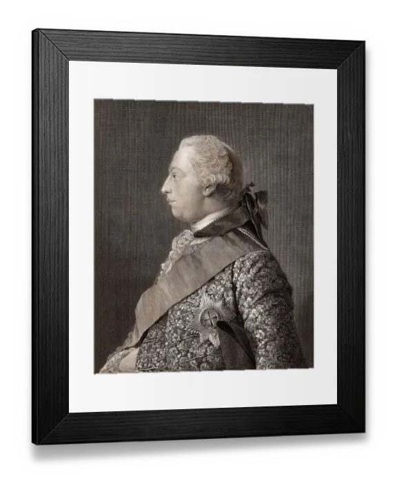 Framed Print : King George III or George William Frederick Framed Print : King George III or George William Frederick