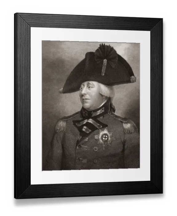Framed Print : King George III or George William Frederick Framed Print : King George III or George William Frederick