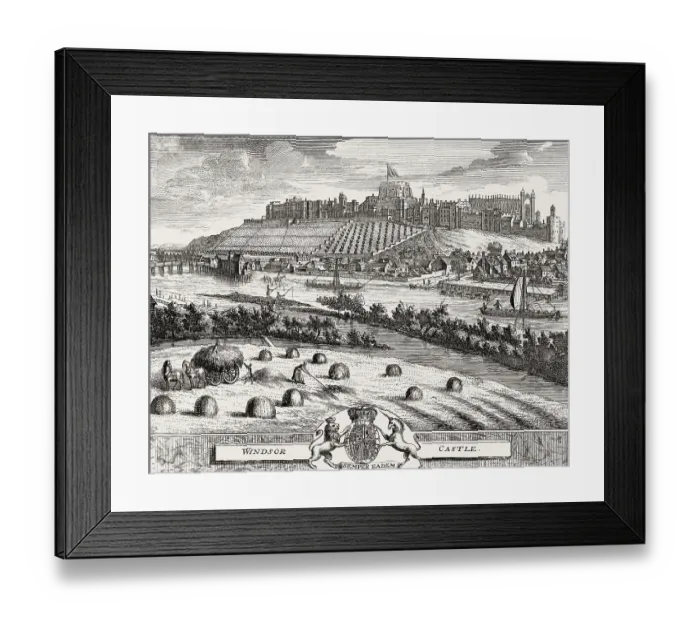 Framed Print : Windsor Castle, 1727, royal residence at Windsor Framed Print : Windsor Castle, 1727, royal residence at Windsor