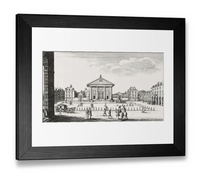 Framed Print : Square before the market hall, Covent Garden