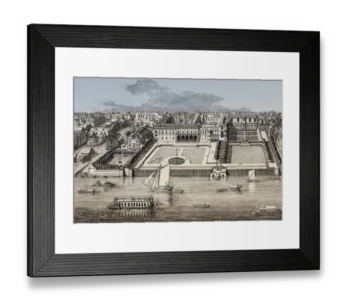 Framed Print : The Southern Front of Old Somerset House