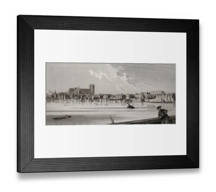 Framed Print : View of Westminster, London, England, ca. 1754 Framed Print : View of Westminster, London, England, ca. 1754