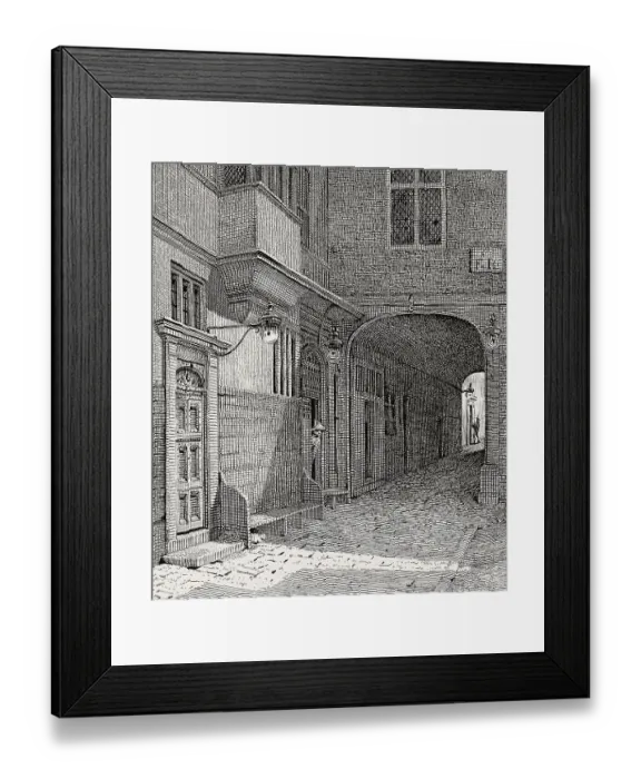 Framed Print : Entrance from the New Palace Yard to the Speaker's Court yard