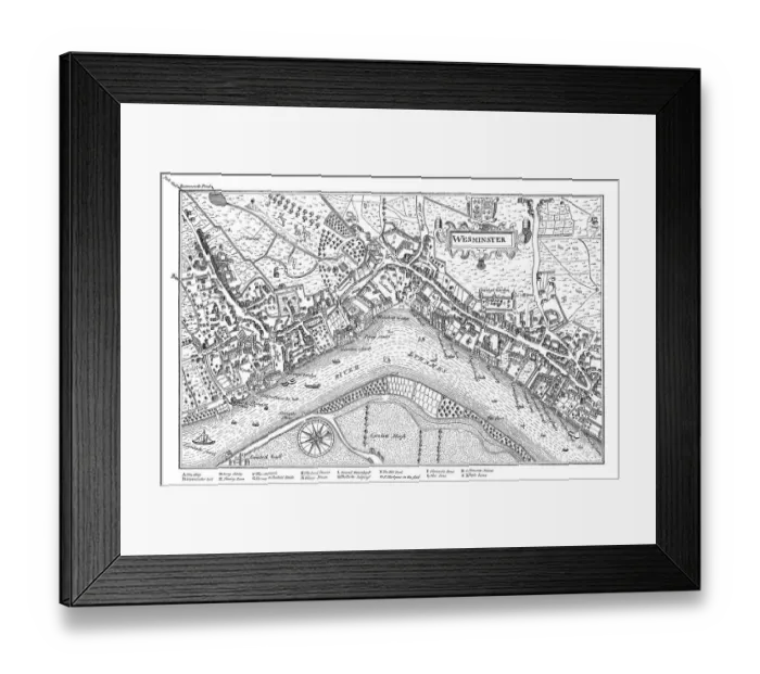 Framed Print : The palace of Whitehall, Westminster Framed Print : The palace of Whitehall, Westminster