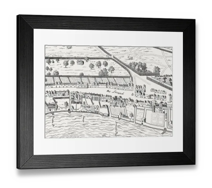 Framed Print : Plan of Covent Garden, Strand, Westminster Framed Print : Plan of Covent Garden, Strand, Westminster